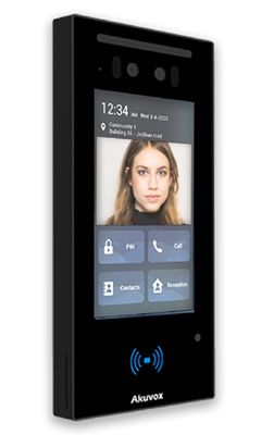 MEGA CITY 50 אינטרקום ip אנדרואיד 5 אינץ, משולב זיהוי פנים וקורא קרבה מנוהל, NFC, בלוטוט.