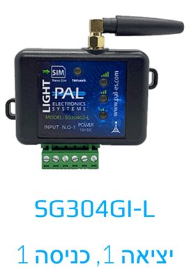 מערכת פתיחת שערים סלולרי, עד 50 משתמשים, דור 4, SG304GI-L