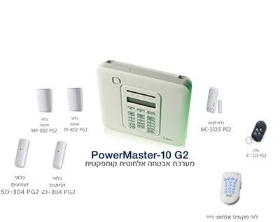 קיט מערכת אזעקה ויסוניק PowerMaster-10