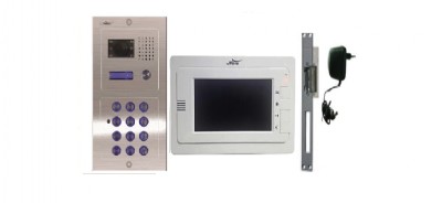 קיט Palwintec- פאנל אינטרקום  VEGA משולב מקודד + מצלמה, עם מסך ״7  L-350