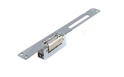 מנעול חשמלי Dorcas קצר (לא צר) 8-12 v עם שלט, לשונית מתכווננת.
