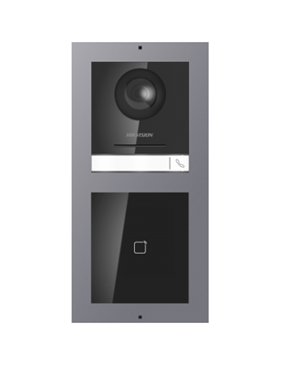 אינטרקום Hikvision מודולרית ip דו-גידי עם מצלמה וקורא קירבה לבית פרטי/ משרד או בניין משותף.