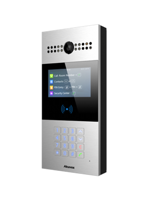 MegaCity-280 Akuvox פאנל אינטרקום ip/sip עם דפדפן שימות לבניין +קורא קירבה + מקודד ומצלמה