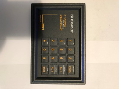 חייגן 2 ערוצים בליווי הודעות מותאמות מראש ויסוניק