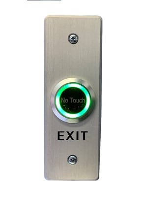 לחצן צר יציאה No Touch קרבה וללא מגע מואר ומחליף צבע תחת הטיח